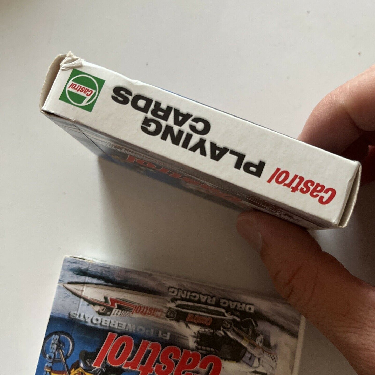 2x Castrol Playing Cards - V8 Supercars, F1 Powerboats, Drag Racing