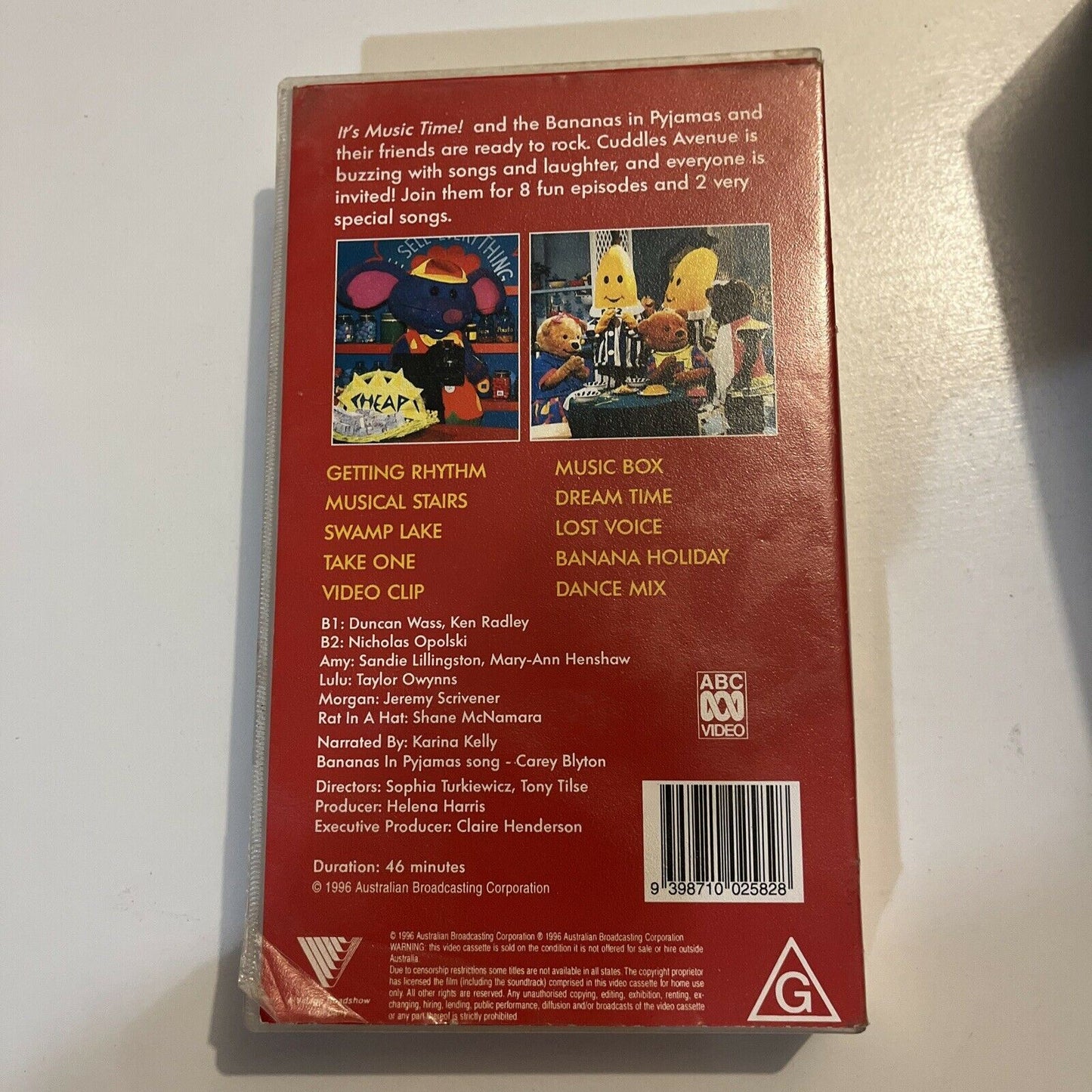 Bananas In Pyjamas It's Music Time (VHS, 1996) EDUCATIONAL Musical PAL