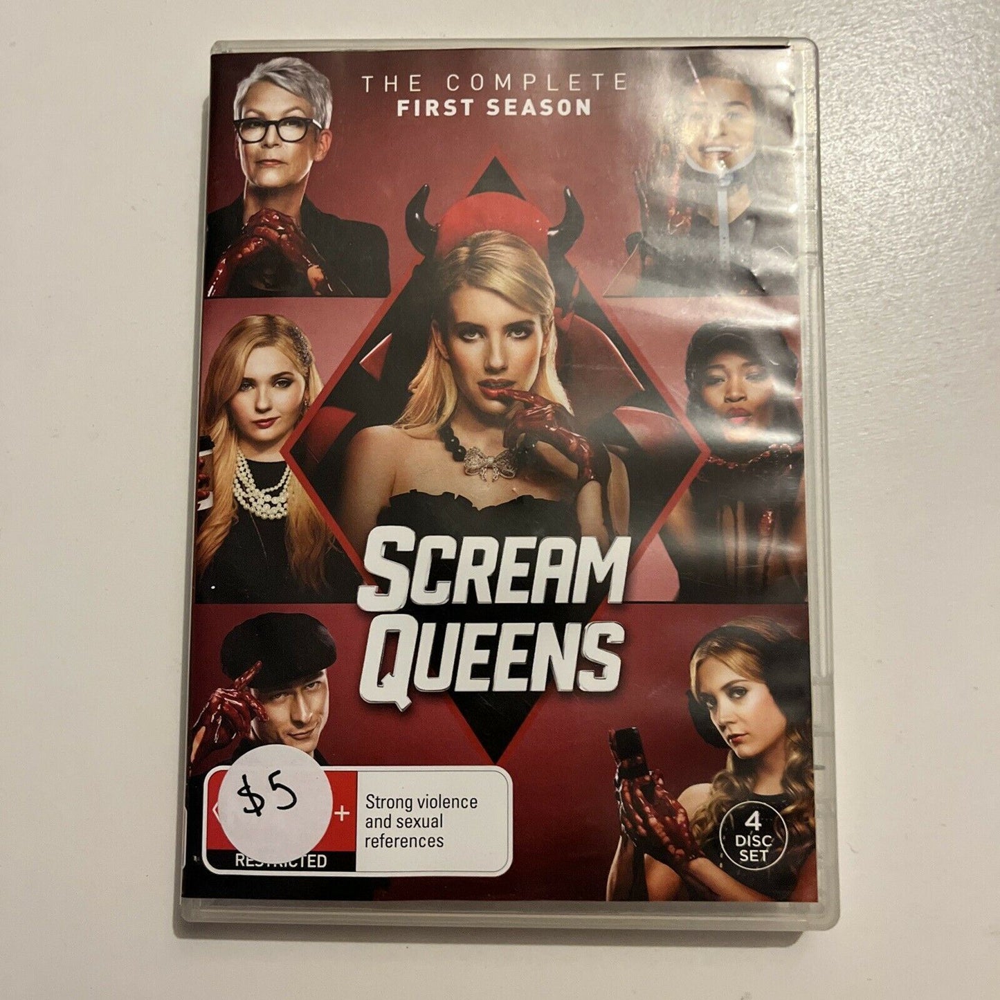 Scream Queens : Season 1 (DVD, 2016, 4-Disc Set) Region 4