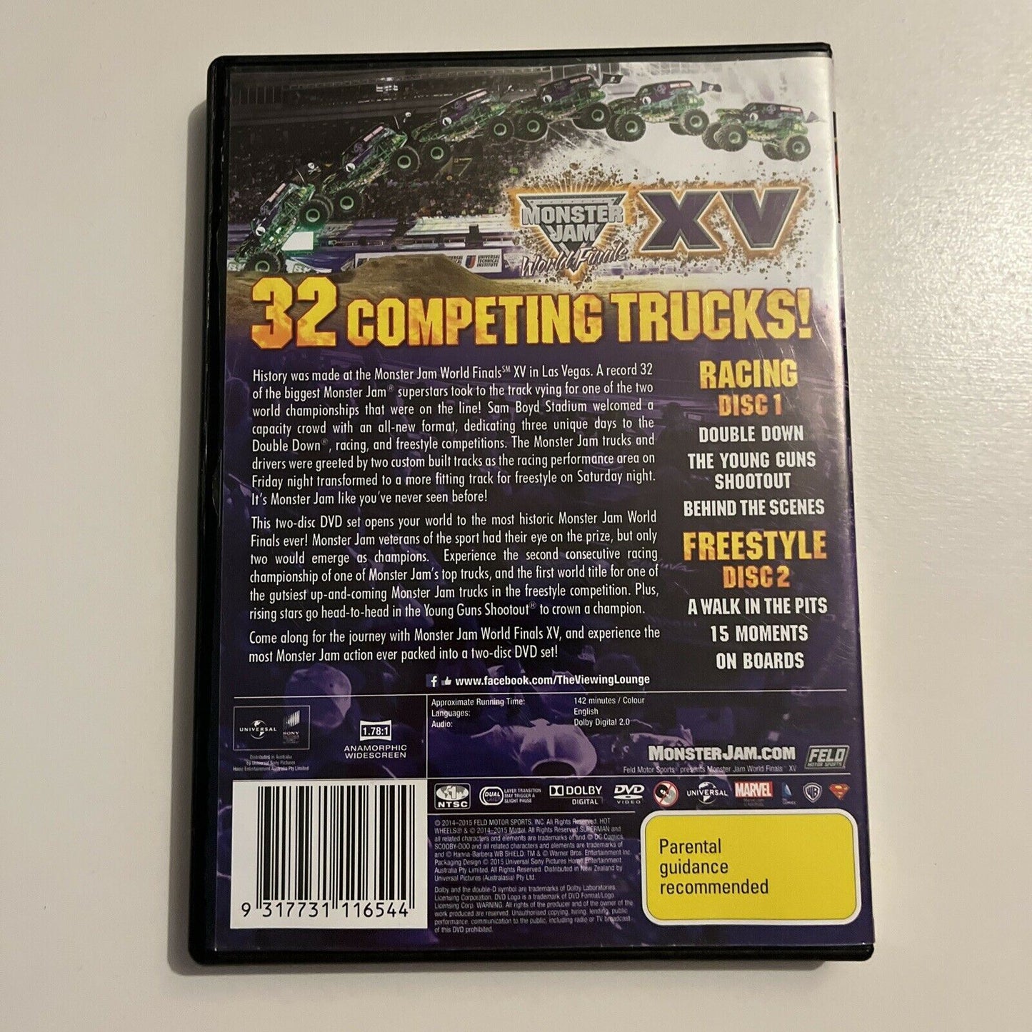 Monster Jam - World Finals XV (DVD, 2015, 2-Disc Set)