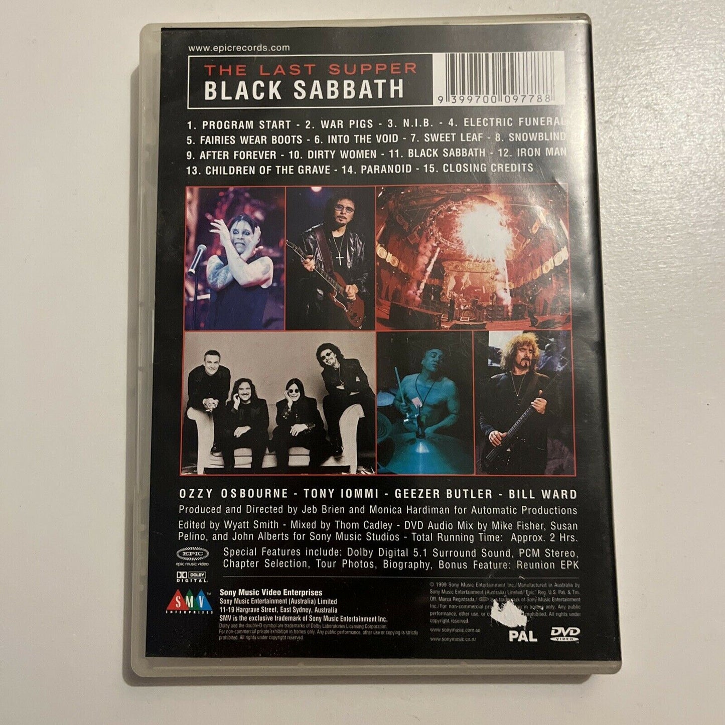 Black Sabbath - The Last Supper (DVD, 1999) All Regions – Retro Unit