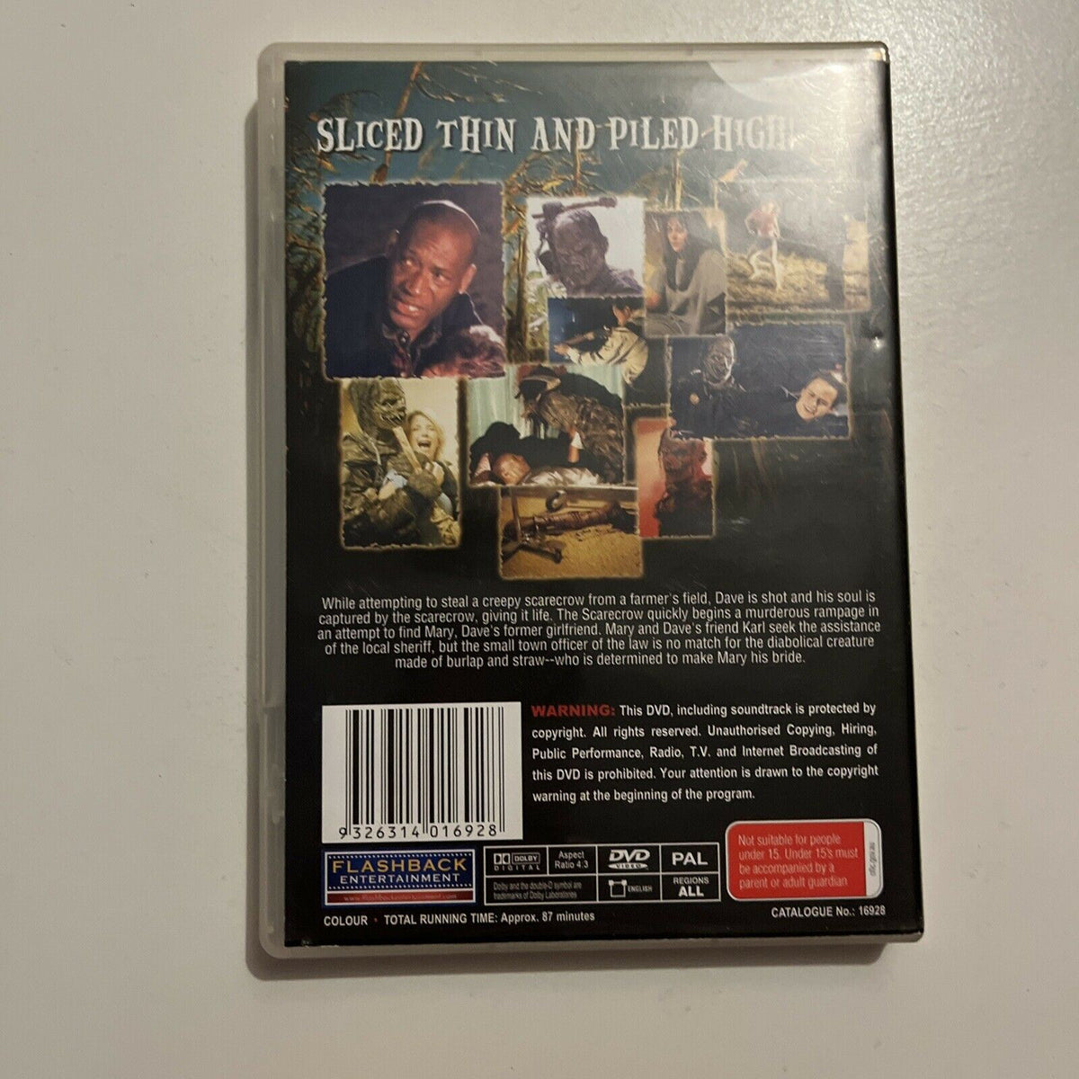 Scarecrow Slayer (DVD, 2003) Tony Todd, Nicole Kingston. All Regions