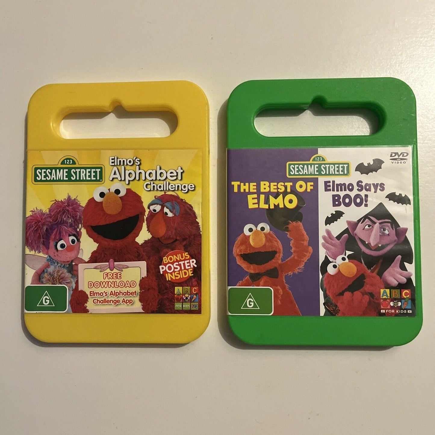 Sesame Street - Elmo Says Boo! / Best Of Elmo / Elmo's Alphabet (DVD, 2013)