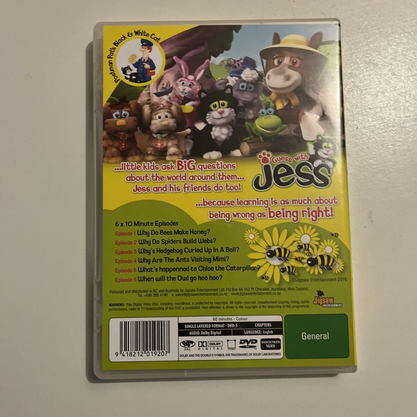 Guess With Jess - Why Do Bees Make Honey & 5 Other Big Questions (DVD, 2016)