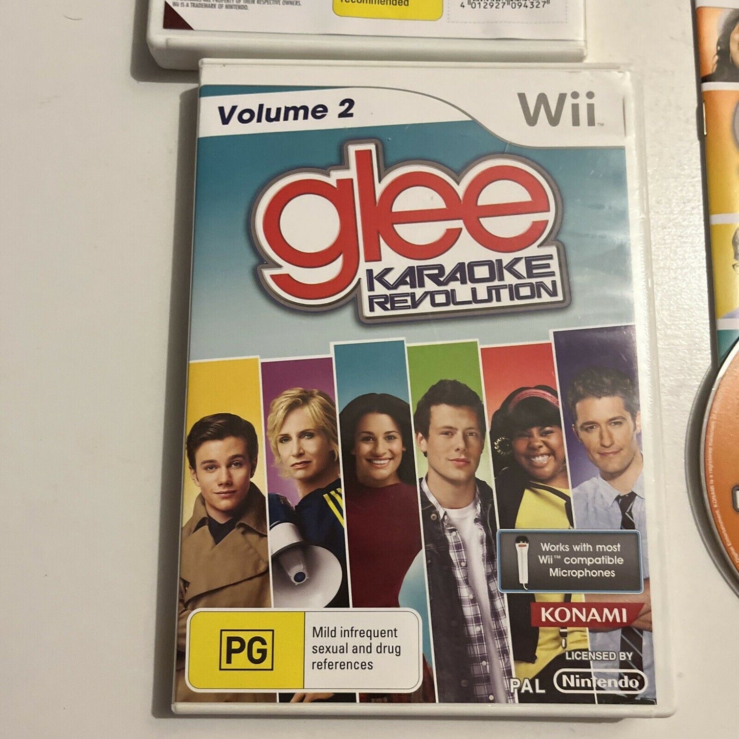 Glee Karaoke Revolution - Volume 1 & 2 for Nintendo Wii/Wii U PAL Game w/ Manual