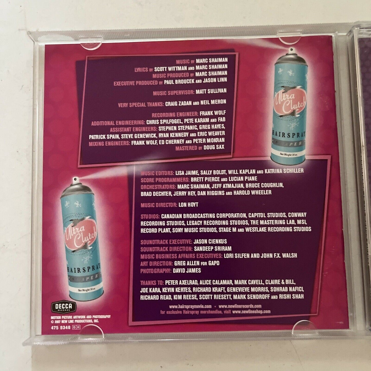 Hairspray Original Movie Soundtrack (CD, 2007)