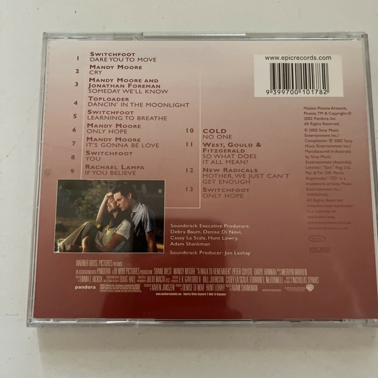 A Walk To Remember - Music From The Motion Picture (CD, 2002)