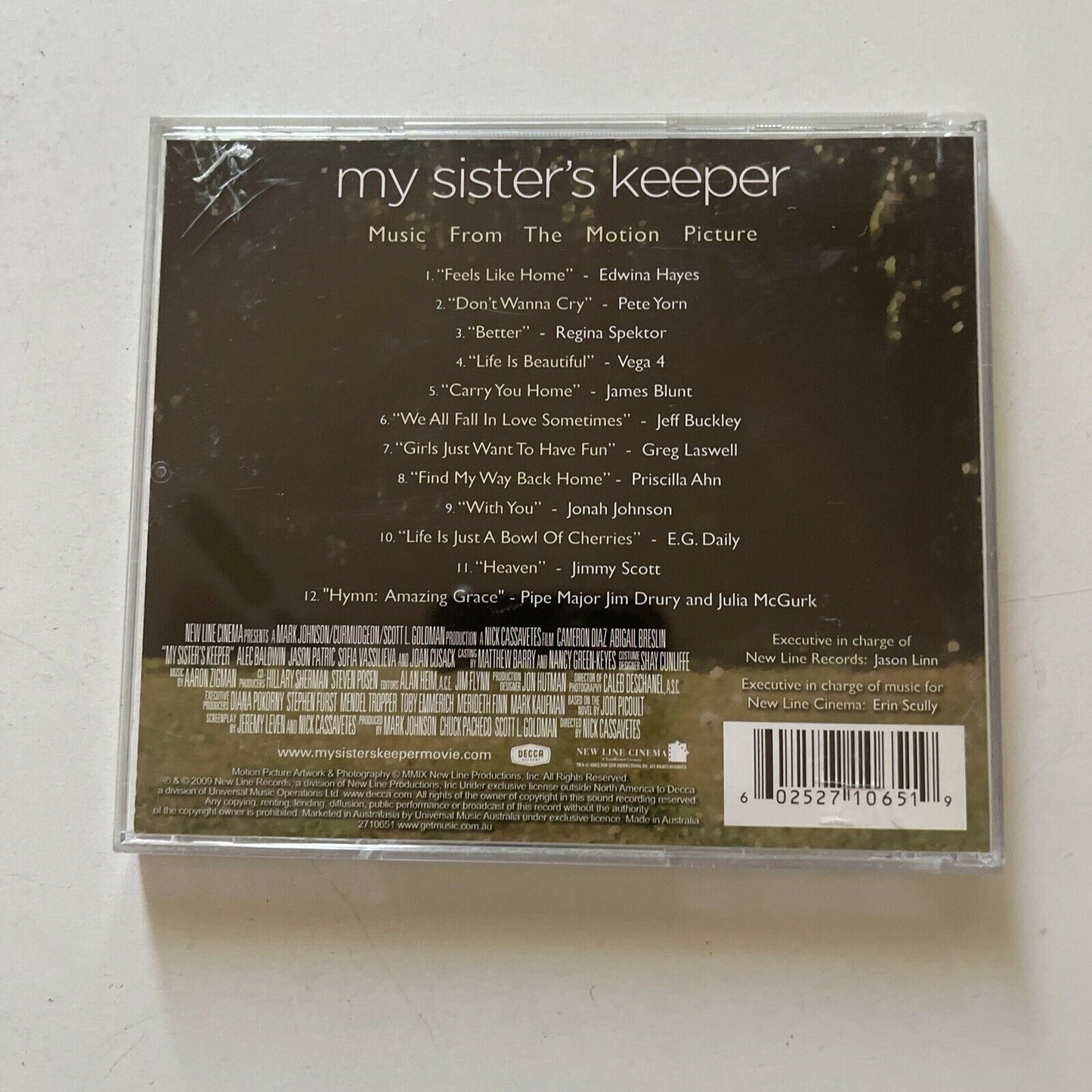 My Sister's Keeper - Original Movie Soundtrack (CD, 2009)