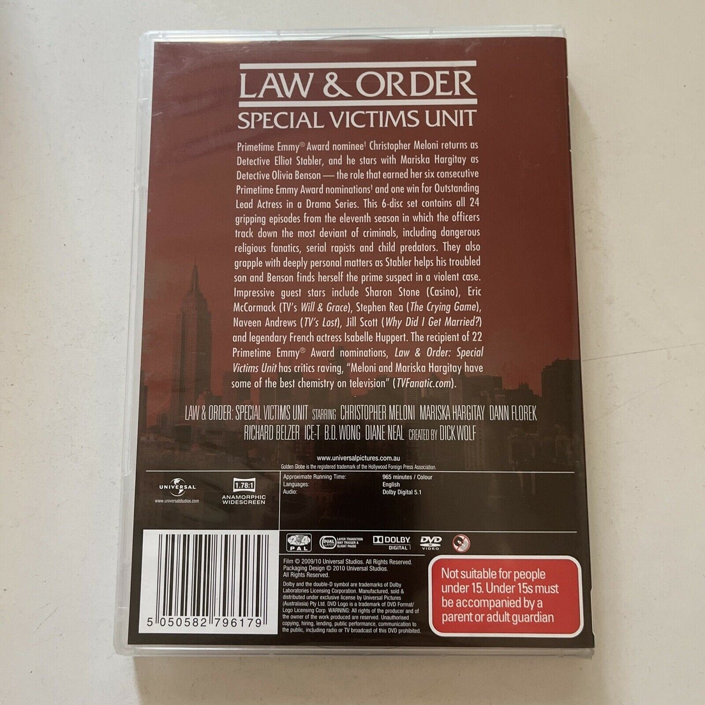 Law And Order - Special Victims Unit : Season 11 (DVD, 2010, 5-Disc) Region 4&2