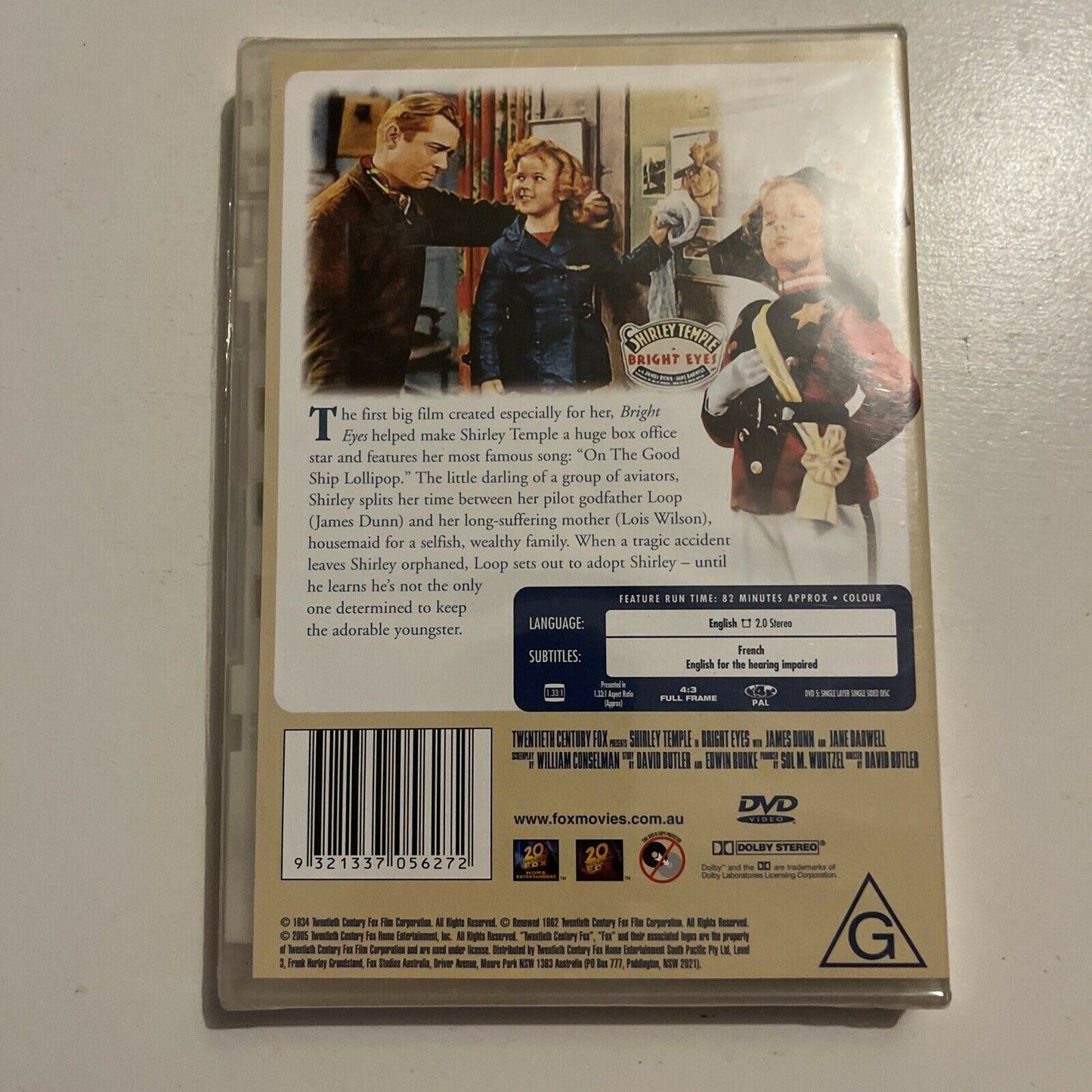 *New Sealed* Shirley Temple: Bright Eyes (DVD, 1934) Region 4