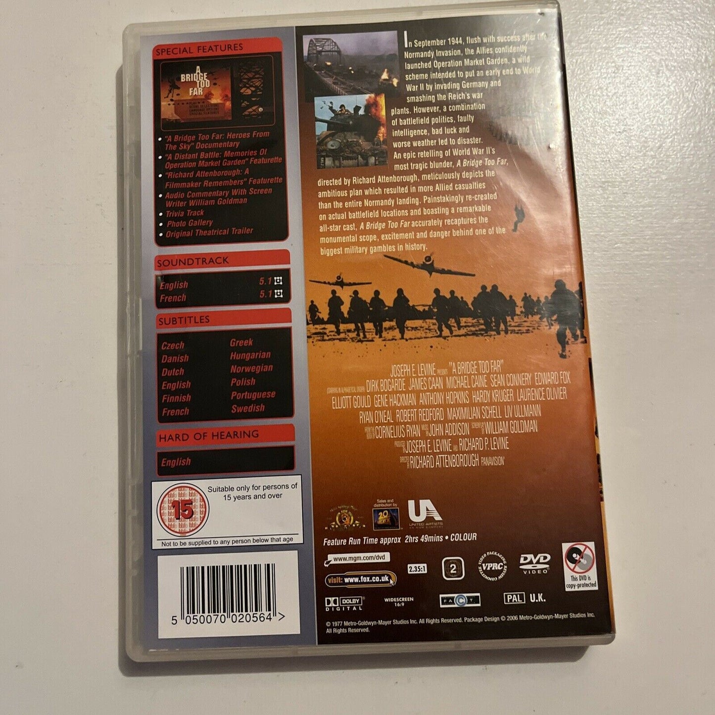 A Bridge Too Far - Special Edition (DVD, 1977, 2-Disc) Region 4&2