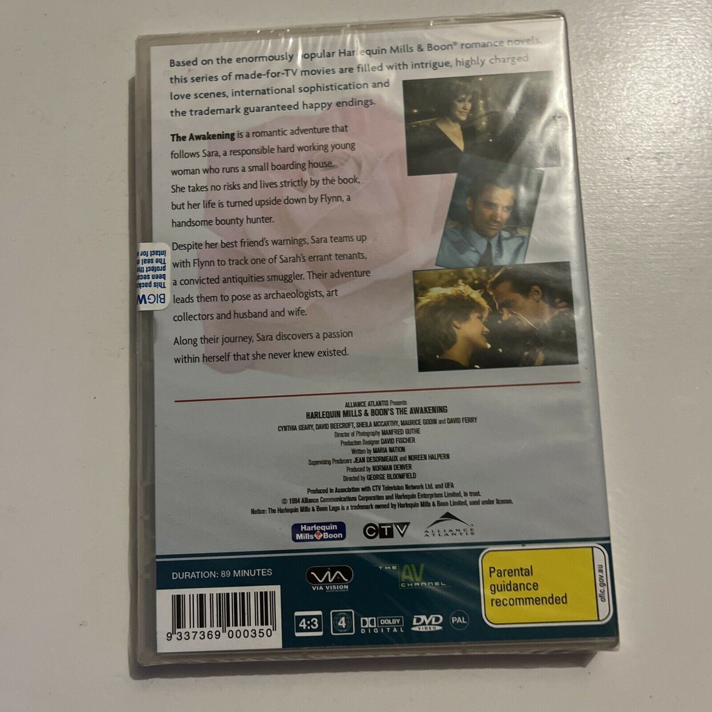 *New Sealed* Mills & Boon - The Awakening (DVD, 1994) Region 4