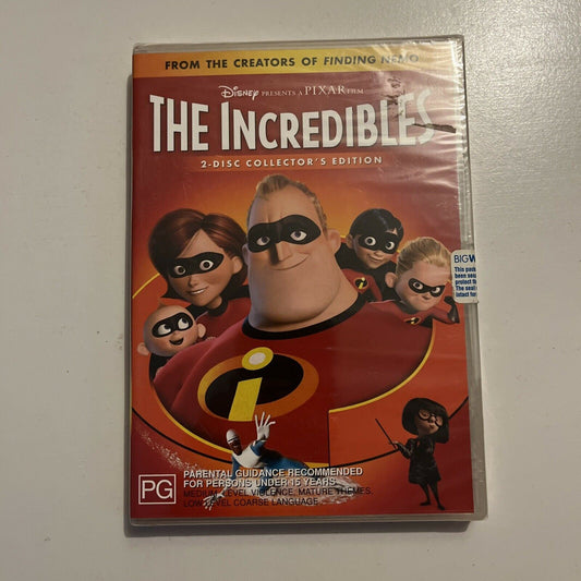 *New Sealed* The Incredibles - Collectors Edition (DVD, 2004, 2-Disc) Region 4