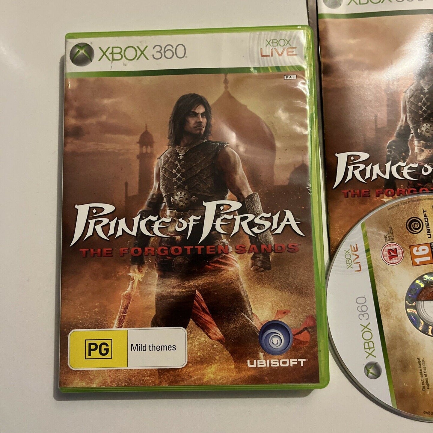 Prince of Persia: The Forgotten Sands (Microsoft Xbox 360 PAL, 2010) With Manual