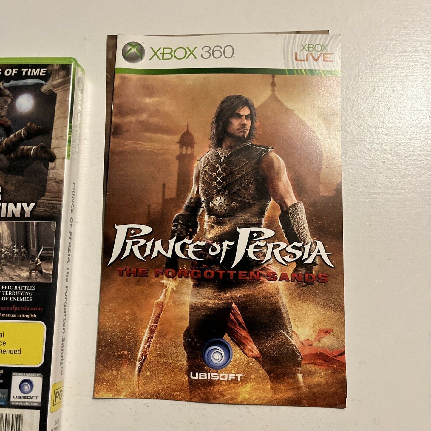 Prince of Persia: The Forgotten Sands (Microsoft Xbox 360 PAL, 2010) With Manual