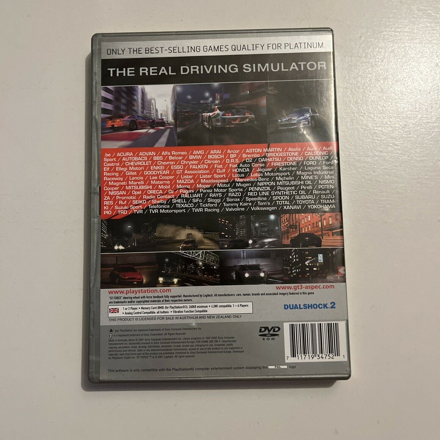 Gran Turismo 3: A-Spec - Platinum (Sony PlayStation 2, 2001) PAL