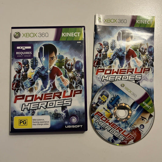 PowerUp Heroes - Power Up - Xbox 360 Kinect Game - With Manual
