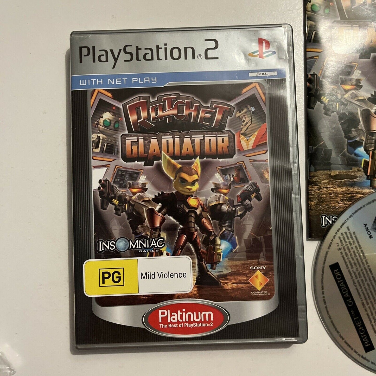 Ratchet Gladiator - Playstation 2 Sony Ps2 With Manual PAL