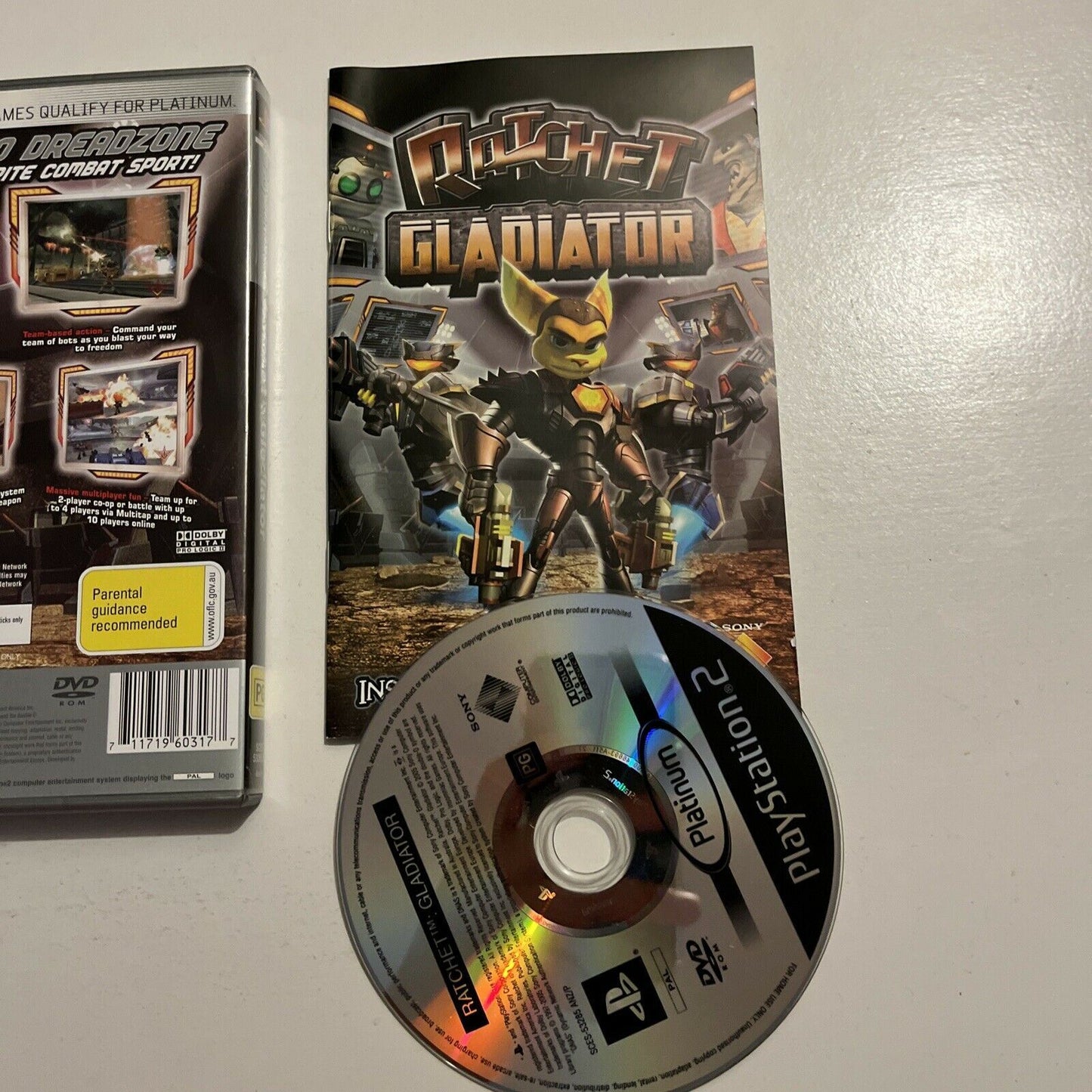 Ratchet Gladiator - Playstation 2 Sony Ps2 With Manual PAL