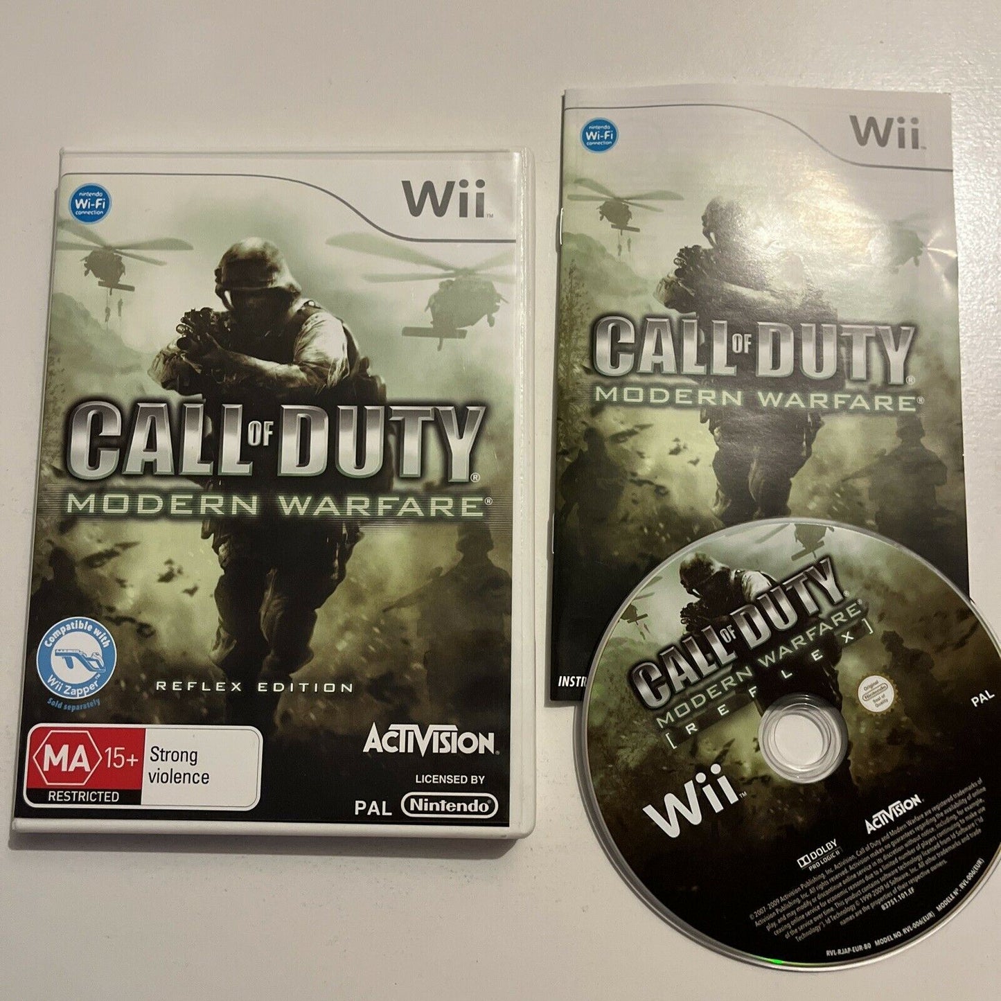 Call of Duty: Modern Warfare - Reflex Edition Nintendo Wii PAL With Manual