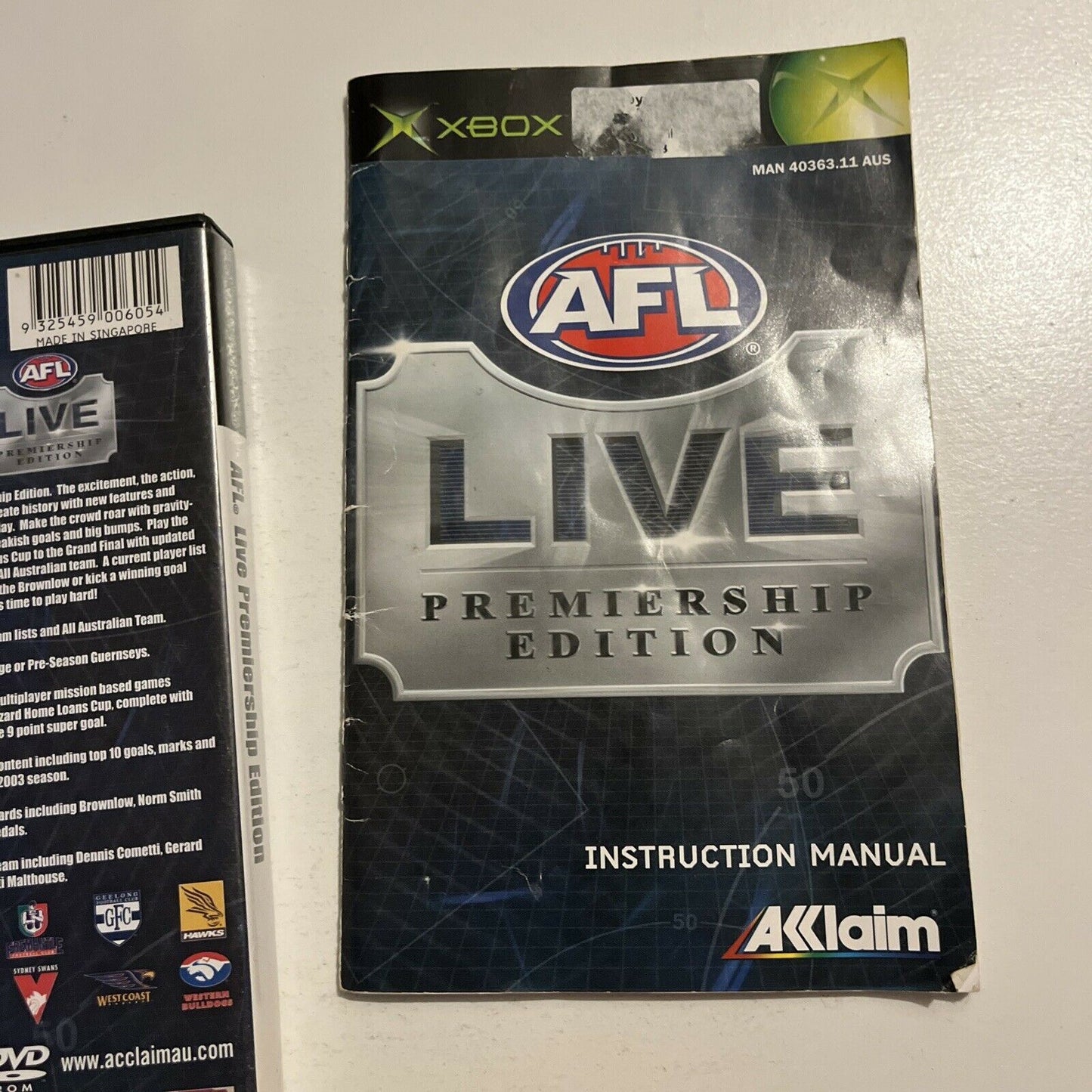 AFL Live Premiership Edition - Original Xbox With Manual PAL