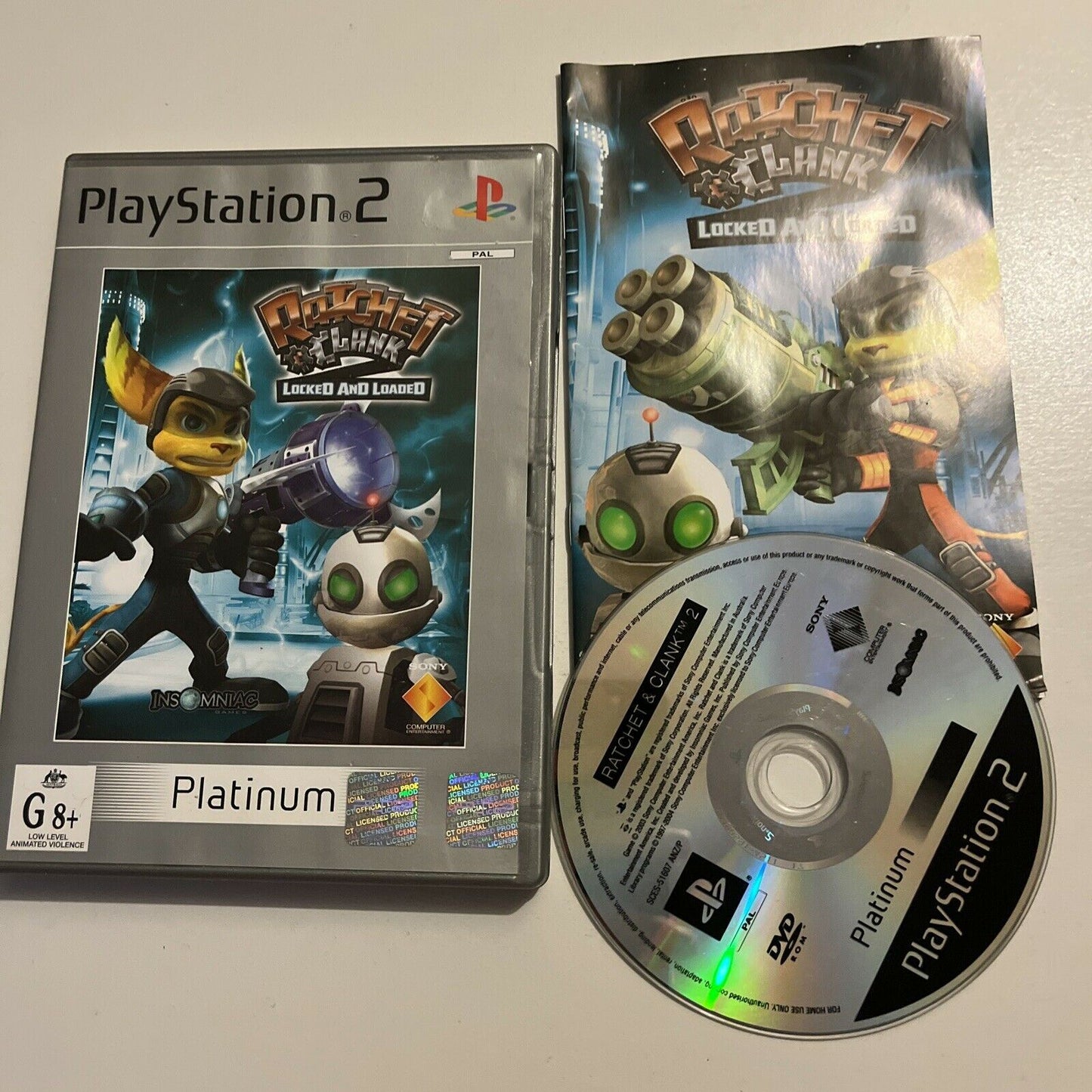 Ratchet and Clank 2: Locked and Loaded - PS2 PlayStation 2 With Manual PAL