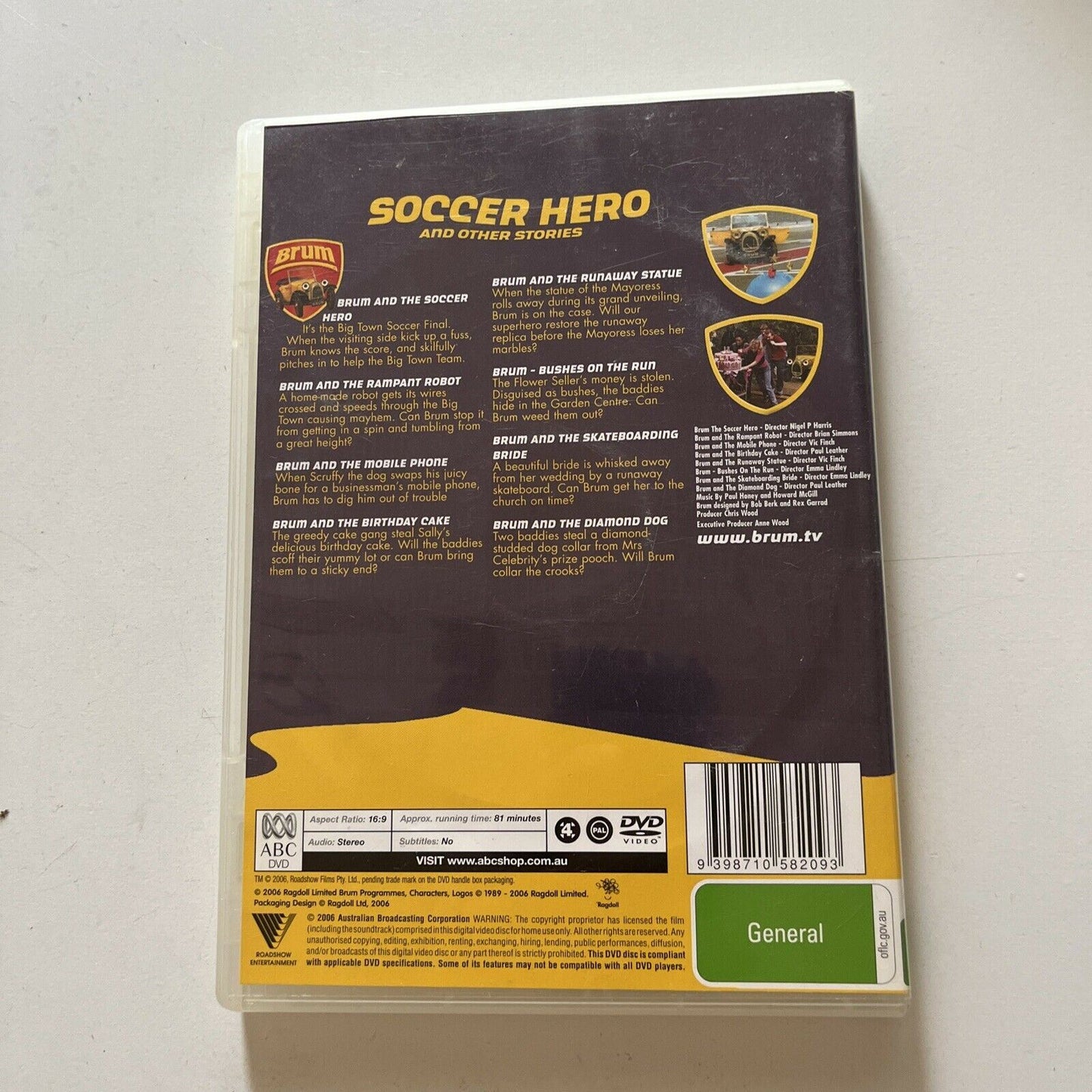 Brum - Soccer Heroes & Other Stories (DVD, 2006) Region 4