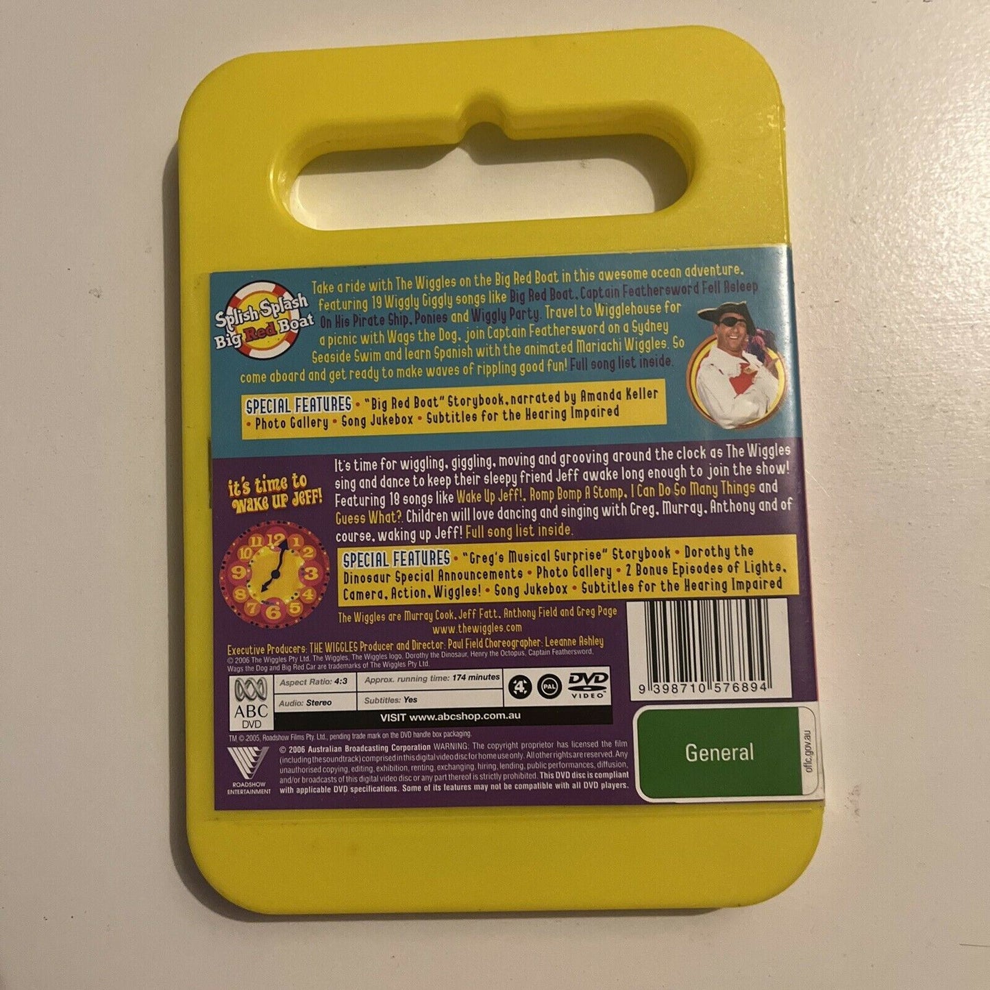 The Wiggles - Splish Splash Big Red Boat / Wake Up Jeff (DVD, 2006) Region 4