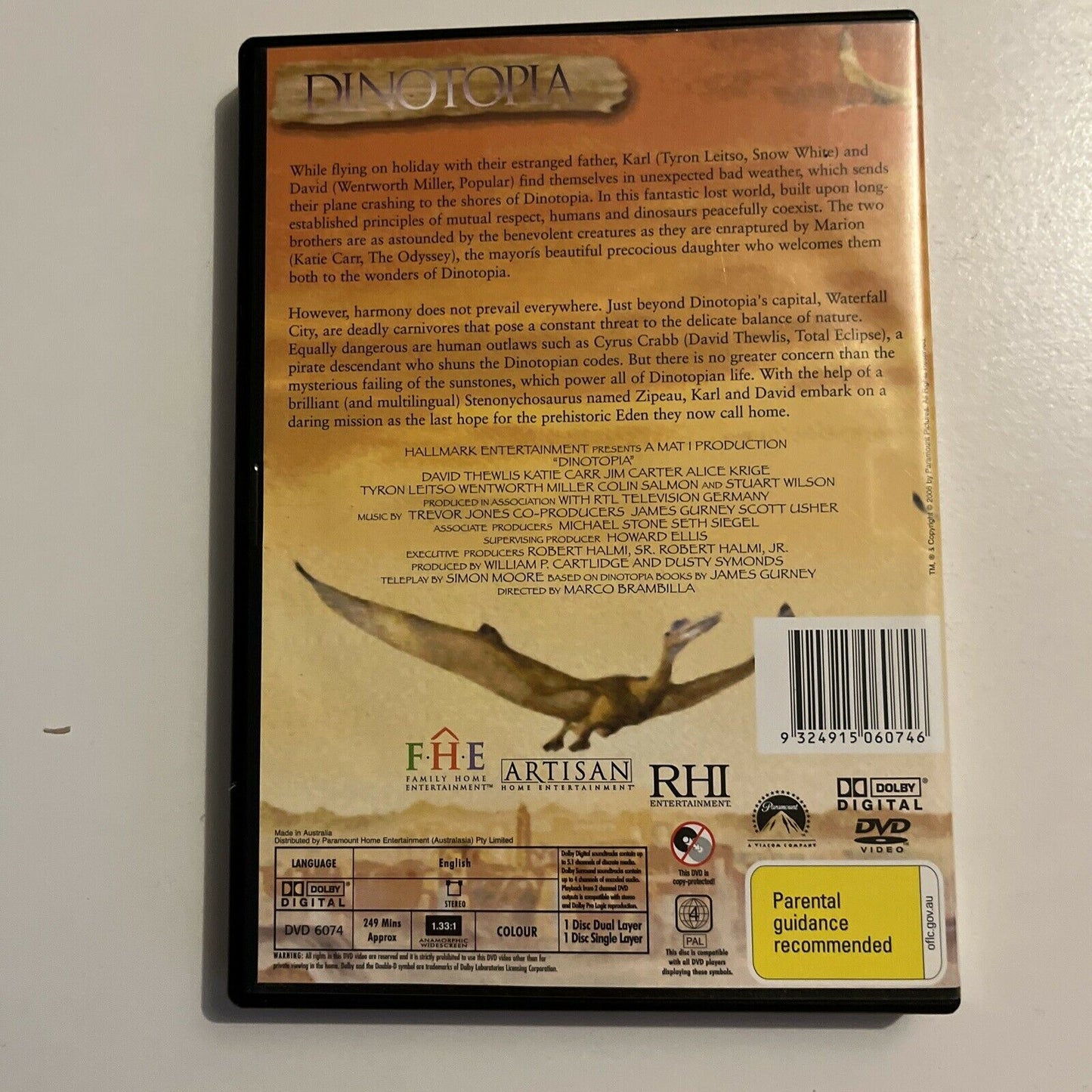 Dinotopia (DVD, 2002, 2-Disc) David Thewlis, Wentworth Miller, Region 4