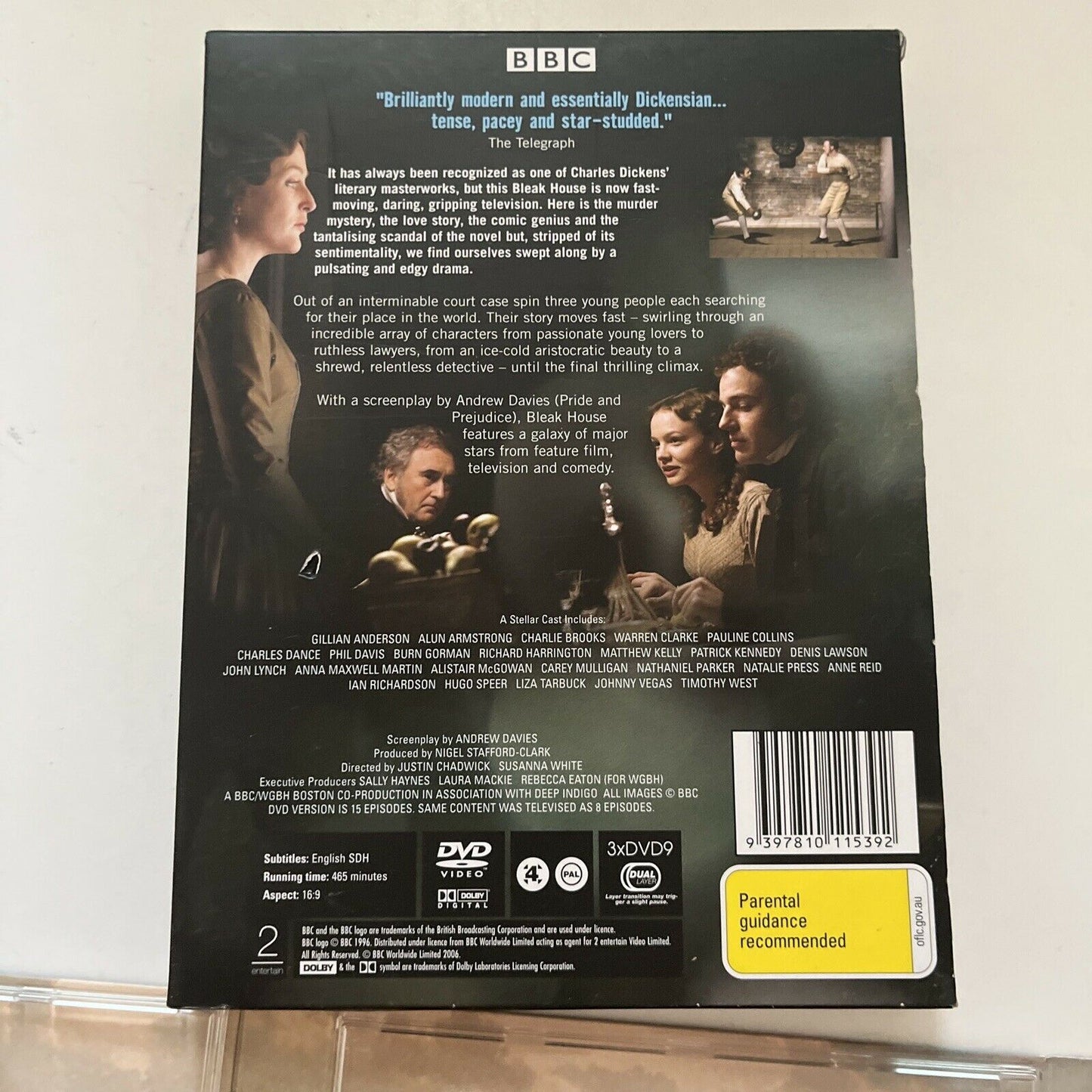 BBC: Bleak House By Charles Dickens (DVD, 2006, 3-Disc) Gillian Anderson Region4