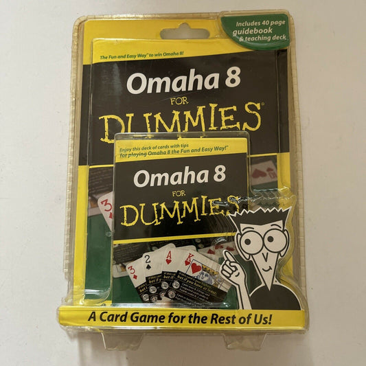 *New Sealed* Omaha 8 For Dummies With 40page Guidebook & Teaching Deck