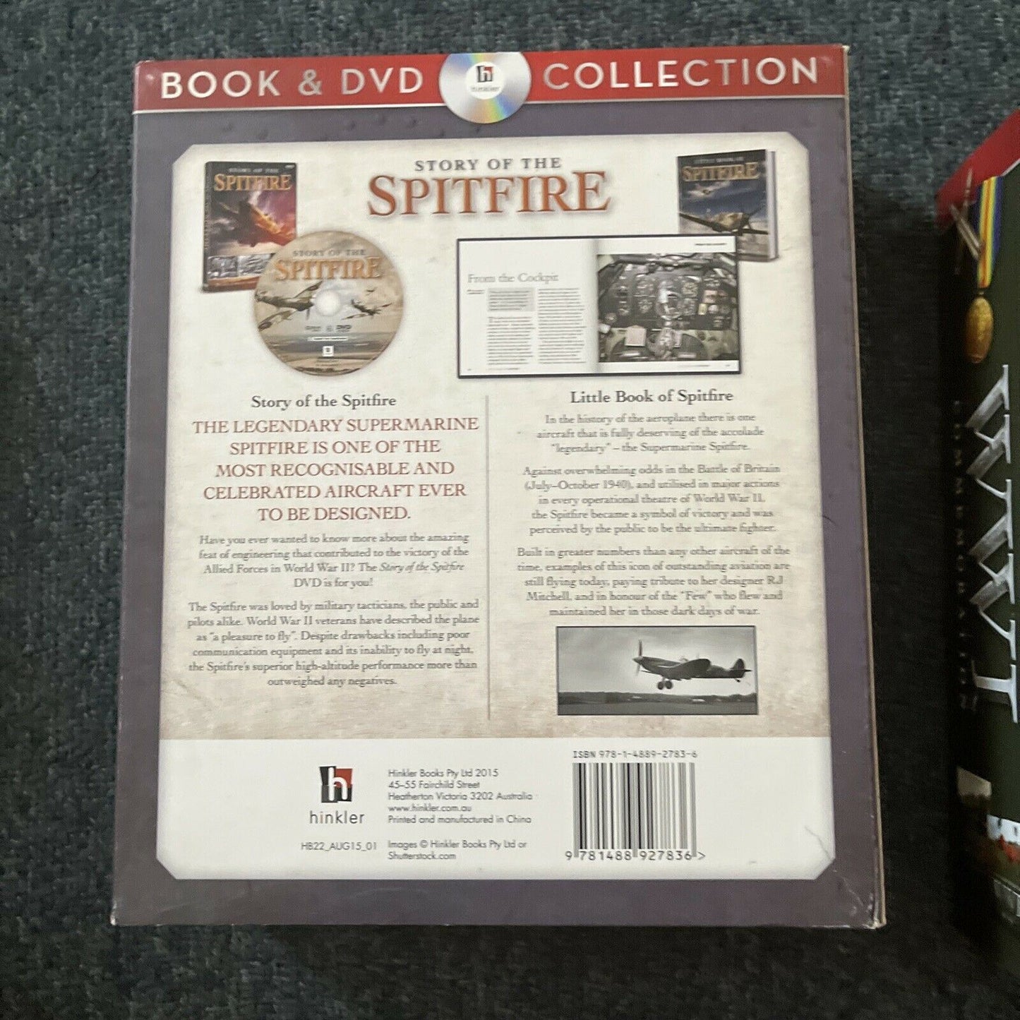 3x Book & DVD Commemoration: Spitfire / WWI / WWII In Colour
