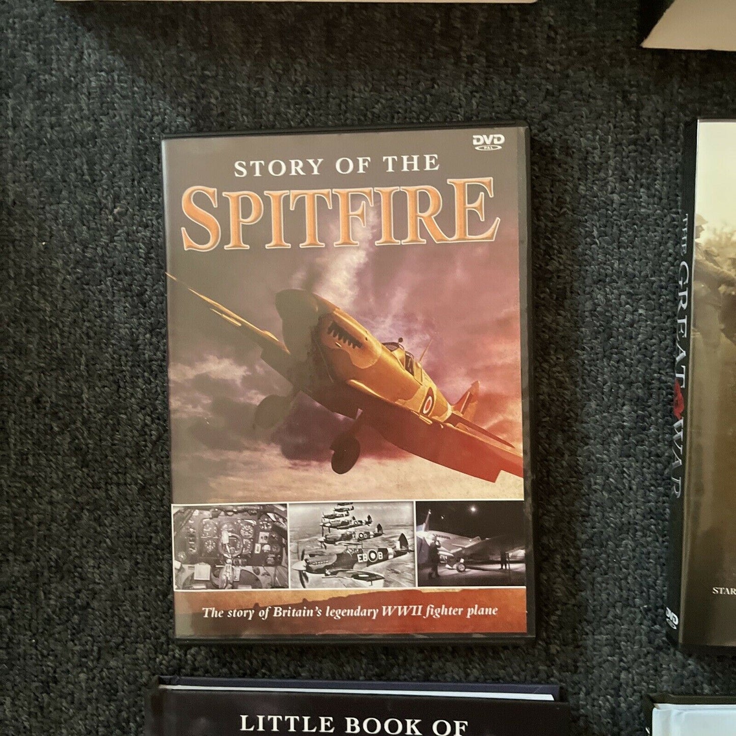 3x Book & DVD Commemoration: Spitfire / WWI / WWII In Colour