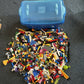 Lego Approx 2.5kg Assorted Bulk Lot With Lego Storage Box City Wheels Parts