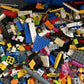 Lego Approx 2.5kg Assorted Bulk Lot With Lego Storage Box City Wheels Parts