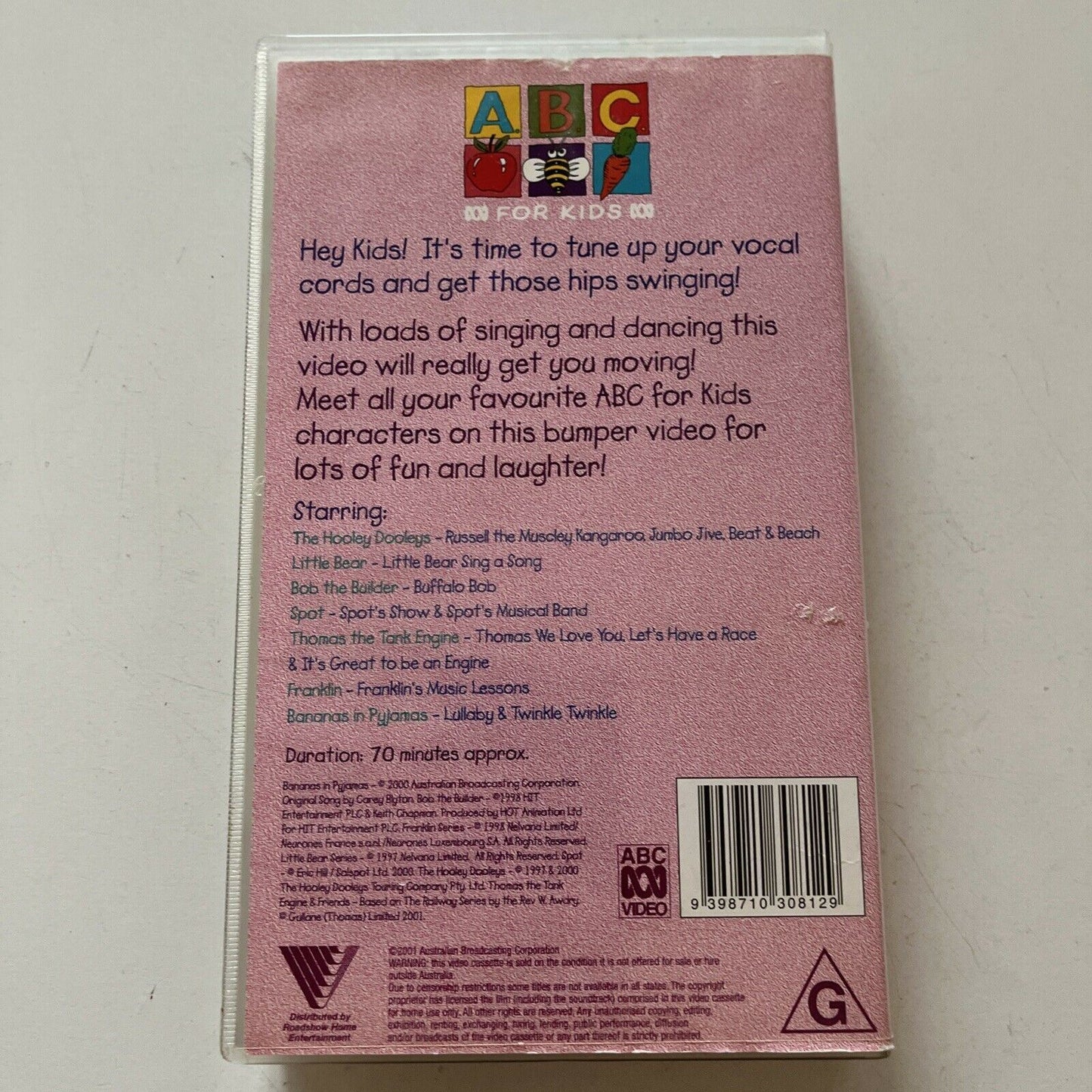 ABC For Kids - Lets Sing And Dance (VHS, 2000) PAL