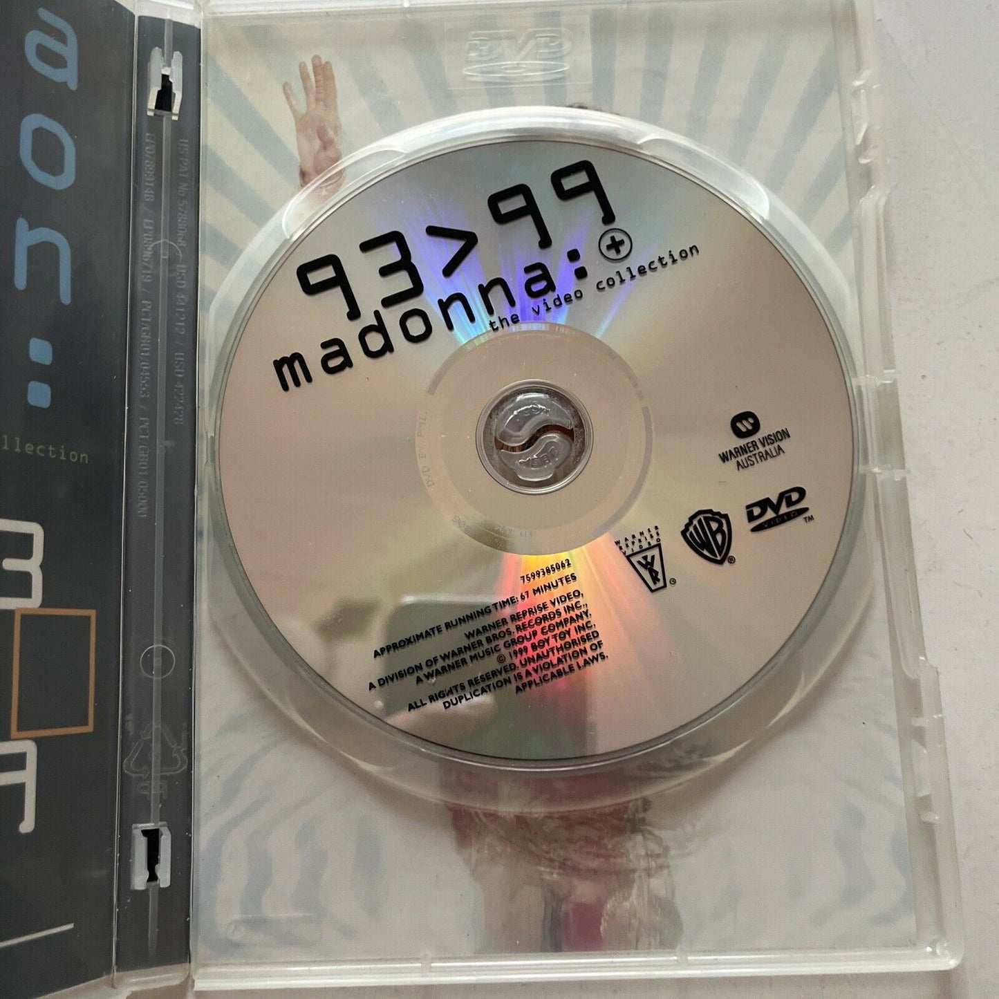 MADONNA - The Video Collection 1993-1999 (DVD, 1999) Region 4&2