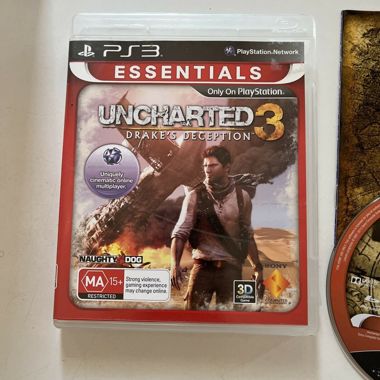 Uncharted 3 Drake's Deception - Playstation 3 - with Manual