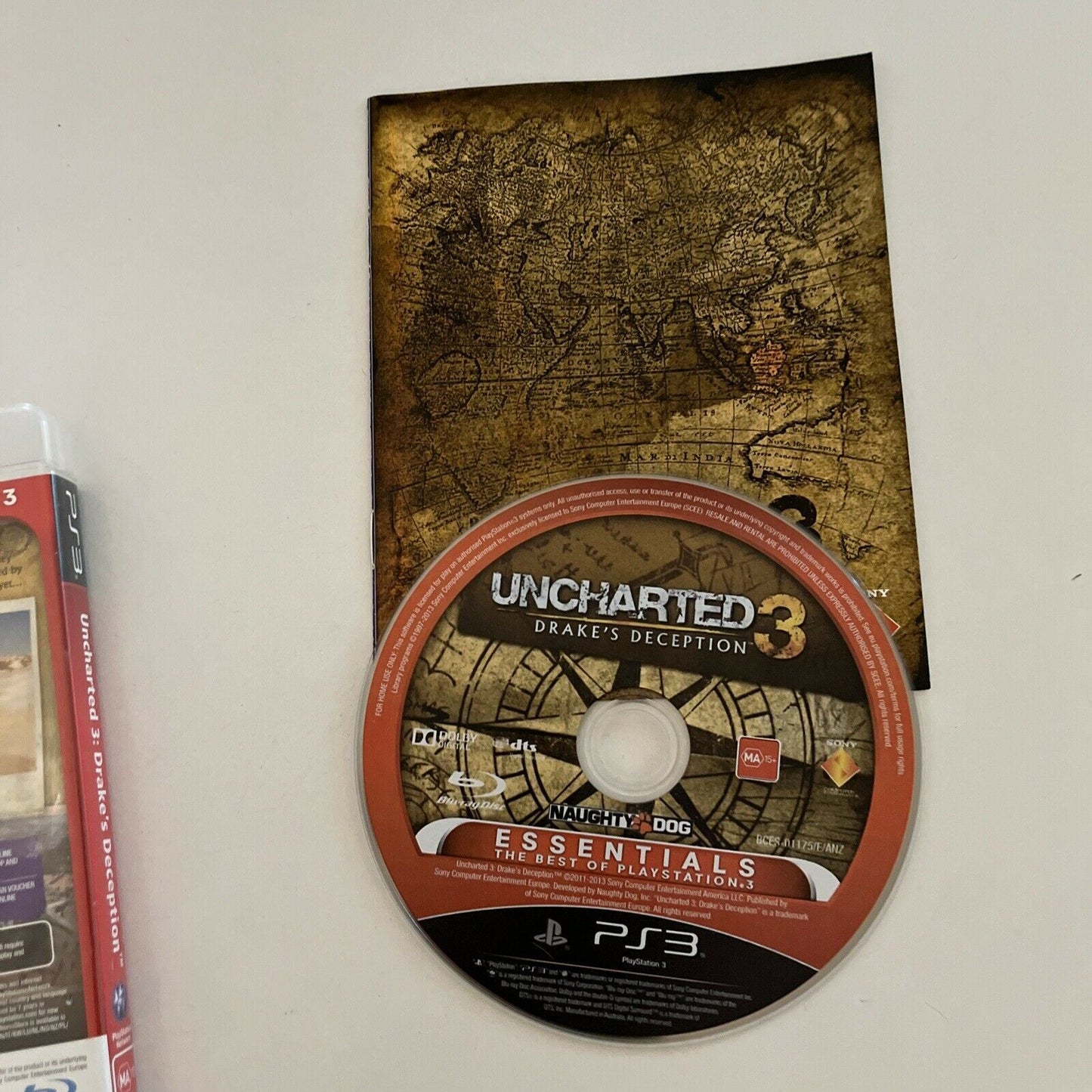 Uncharted 3 Drake's Deception - Playstation 3 - with Manual