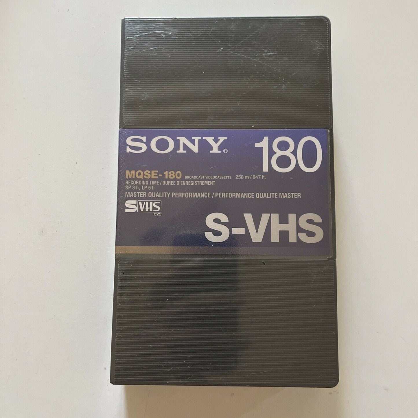 *New Sealed* Sony MQSE-180 S-VHS Broadcast Videocassette