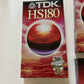 *New Sealed* 4x TDK HS180 Blank VHS Videocassette Tape