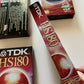 *New Sealed* 4x TDK HS180 Blank VHS Videocassette Tape