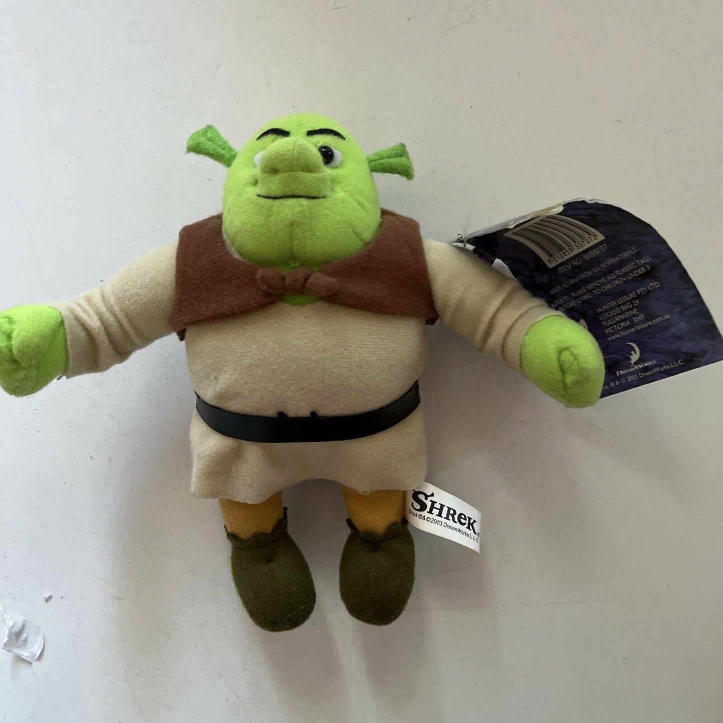 Shrek 7" Push Toy DreamWorks 2003 With Tag