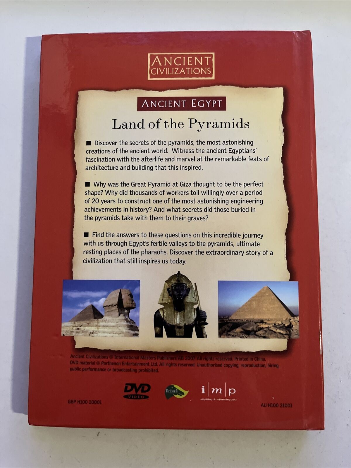 Land Of The Pyramids (DVD) Documentary on Ancient Egypt. Region Free