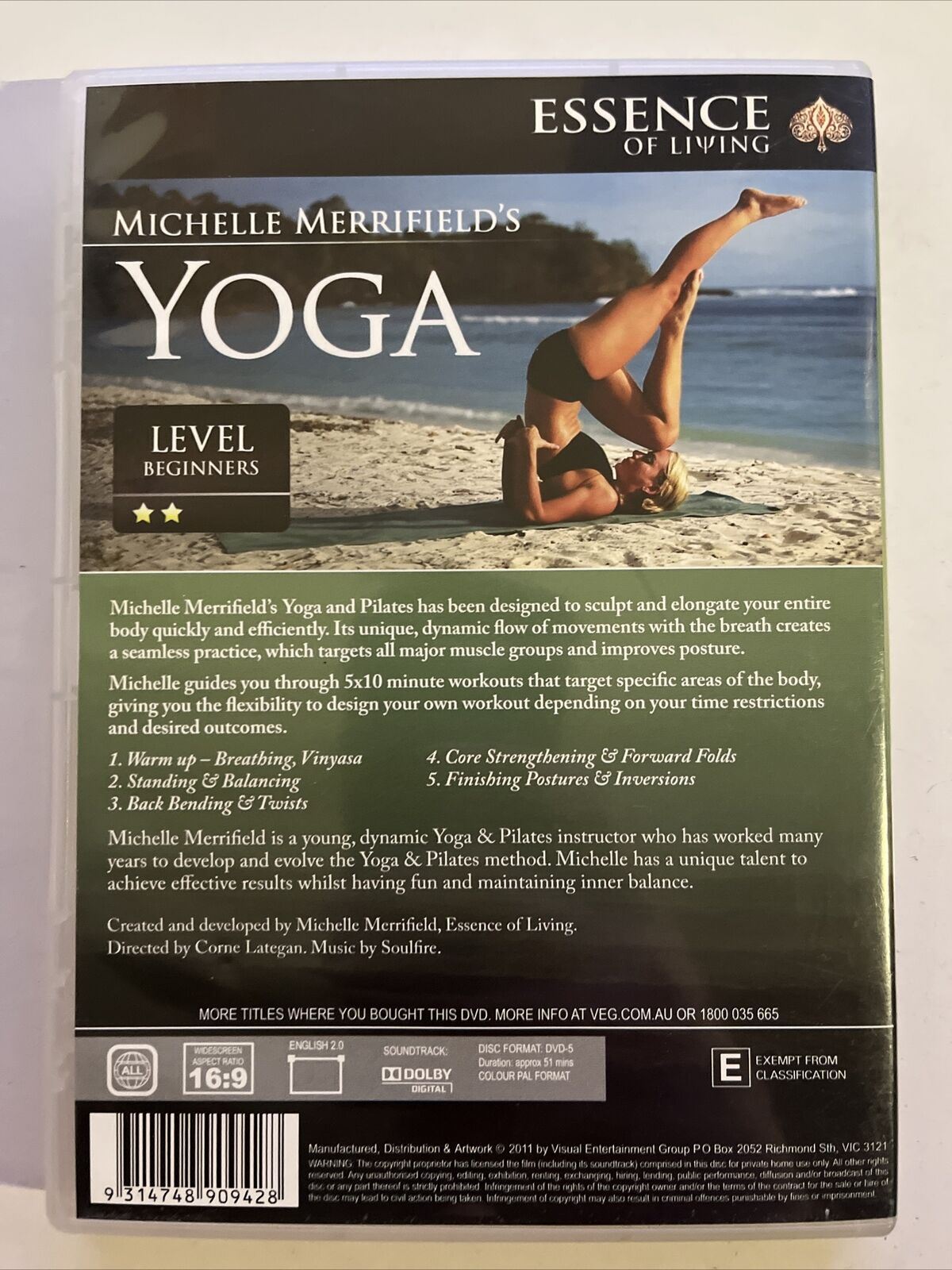 Michelle Merrifield's YOGA - Level Beginners (DVD) All Regions