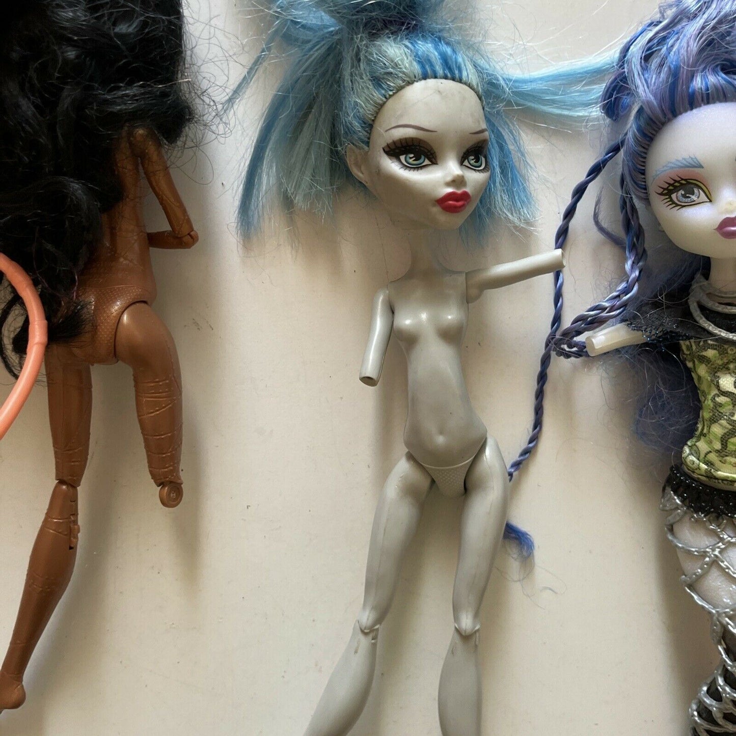 5x Monster High Doll: Sirena Von Boo, Ghoulia Yelps, Robecca steam, *Parts Only*
