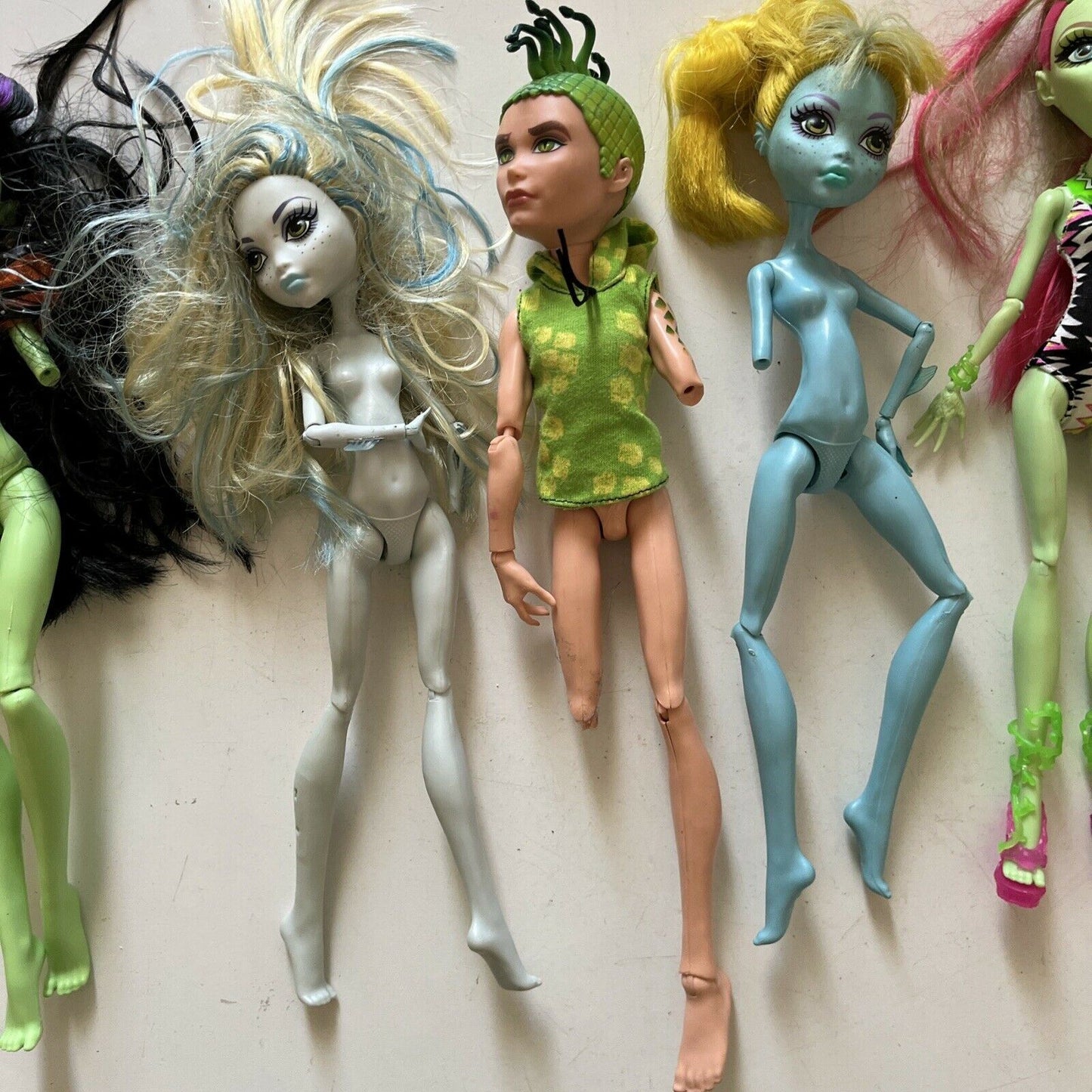 5x Monster High Dolls Venus McFlytrap, Lagoona Blue, Scaris Deuce *Parts Only*