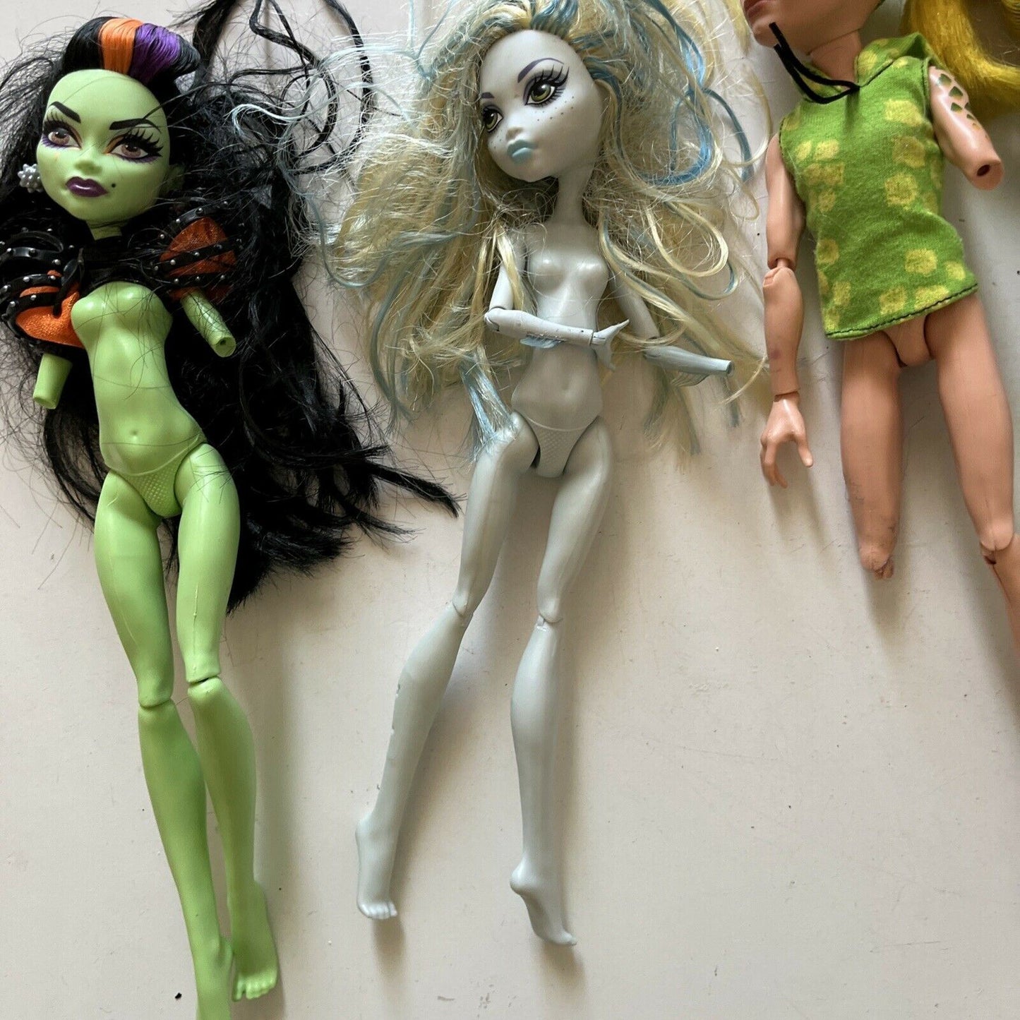 5x Monster High Dolls Venus McFlytrap, Lagoona Blue, Scaris Deuce *Parts Only*