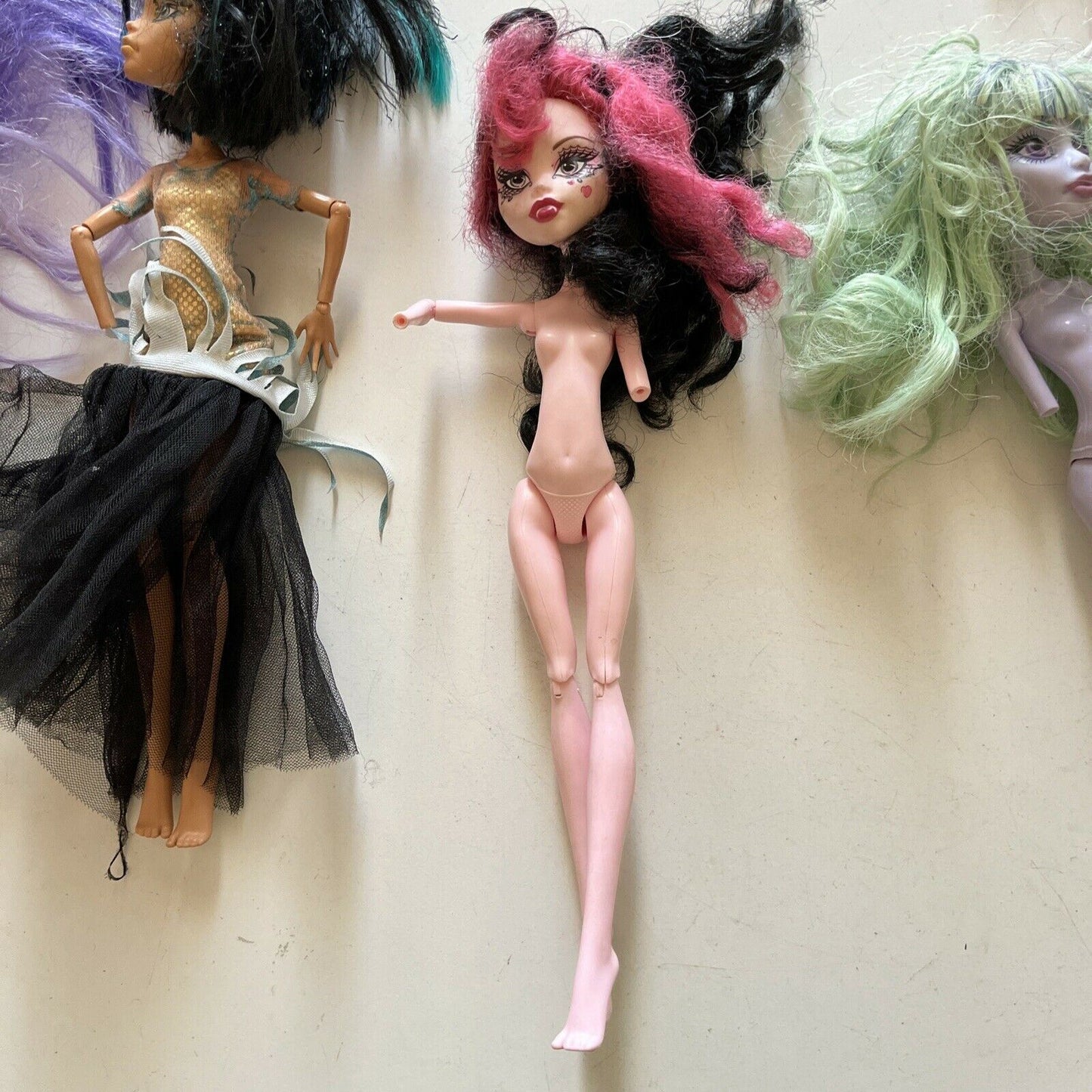 5x Monster High Dolls Abbey Bominable, Brand Boo, DRACULAURA, Cleo *Parts Only*