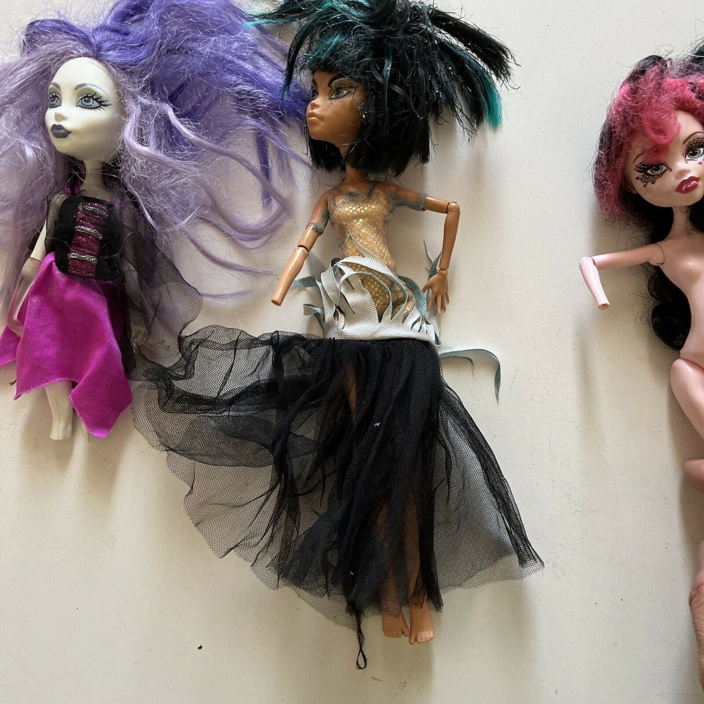 5x Monster High Dolls Abbey Bominable, Brand Boo, DRACULAURA, Cleo *Parts Only*